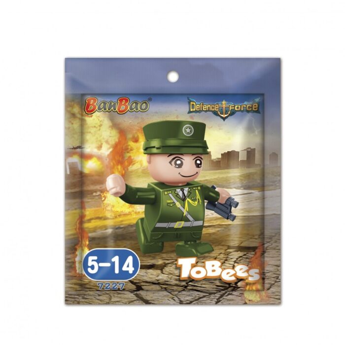banbao-7227-3 Конструктор, BanBao, Мини фигурка, Войник, 4 см - Image 1