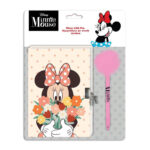 Бележник с катинарче и химикалка, 12x18 см, 60л, Minnie