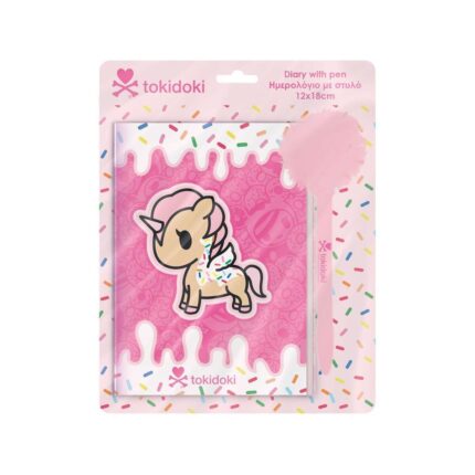 Бележник с катинарче и химикалка, 12x18 см,60л, Tokidoki