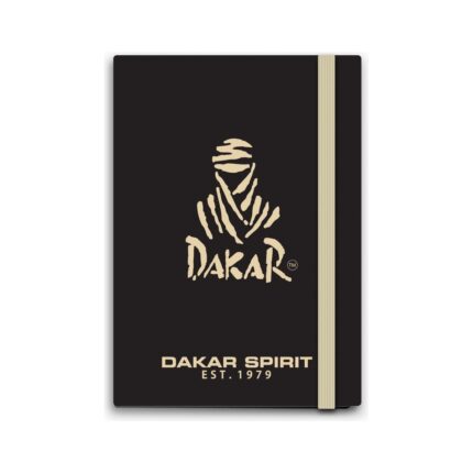 Бележник с ластик Dakar A6, широки редове, 96 л