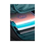 Бизнес раница CoolPack Volve Grey Green отвътре, с тетрадки