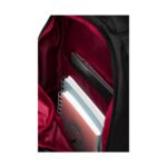 Бизнес раница CoolPack Volve Grey Red отвътре, с тетрадки