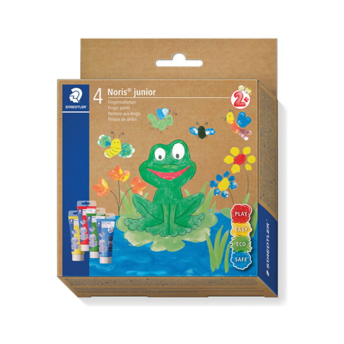 Боя Noris Junior finger paint, 4 цвята x 75 мл Боя Noris Junior finger paint, 4 цвята x 75 мл