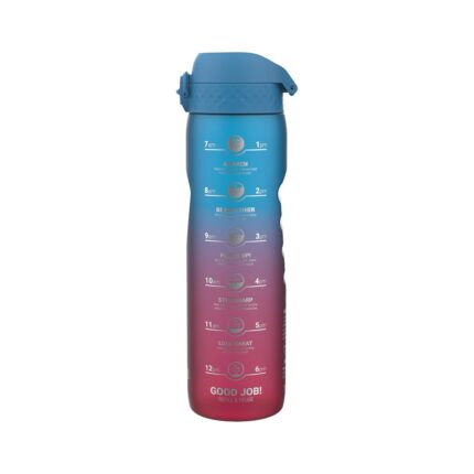 Бутилка за вода Ion8 Mot., рециклирана пластмаса,1000мл, Blue/Pink