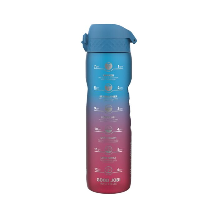 Бутилка за вода Ion8 Mot., рециклирана пластмаса,1000мл, Blue/Pink Бутилка за вода Ion8 Mot., рециклирана пластмаса,1000мл, Blue/Pink