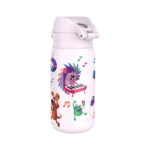 Бутилка за вода Ion8 Print, метална, 400мл, Animal Band