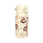 Бутилка за вода Ion8 Print, метална, 400мл, Monkeys