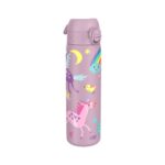 Бутилка за вода Ion8 Print, метална, 600мл, Unicorns