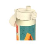 Бутилка за вода Ion8 Print,рециклирана пластмаса, 500мл, Camping