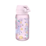 Бутилка за вода Ion8 Print, Recyclon, 350 мл, еднорози