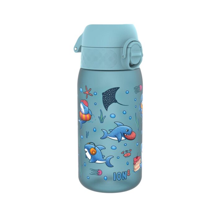 Бутилка за вода Ion8 Print, рец.пл, 350мл, Акули 2 Бутилка за вода Ion8 Print, рец.пл, 350мл, Акули 2
