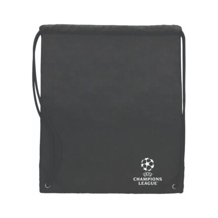 Чанта за спорт UEFA, 34x43 см, черна