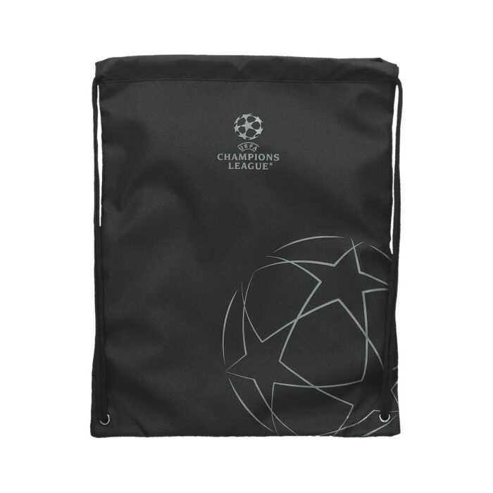 Чанта за спорт UEFA, 34x43 см, черна, сив Чанта за спорт UEFA, 34x43 см, черна, сив