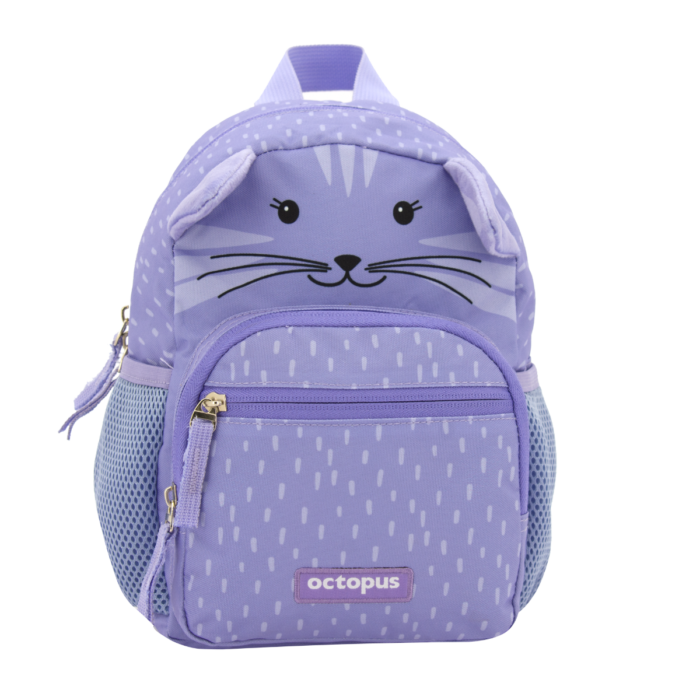 Детска раница Octopus, 18x11x26 см, Purple Kitty Детска раница Octopus, 18x11x26 см, Purple Kitty
