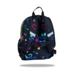 Детска раница за детска градина CoolPack Toby Hello Kitty Neon Black отзад, с презрамки