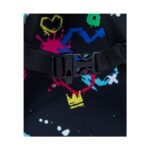 Детска раница за детска градина CoolPack Toby Hello Kitty Neon Black, закопчалка на презрамките отблизо