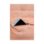 Ежедневна раница CoolPack Abby Powder peach, преден джоб с цип отблизо