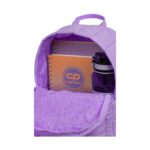 Ежедневна раница CoolPack Abby Powder purple отвътре, с тетрадки и бутилка