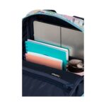 Ежедневна раница CoolPack Blis Davao отвътре, с тетрадки и бутилка