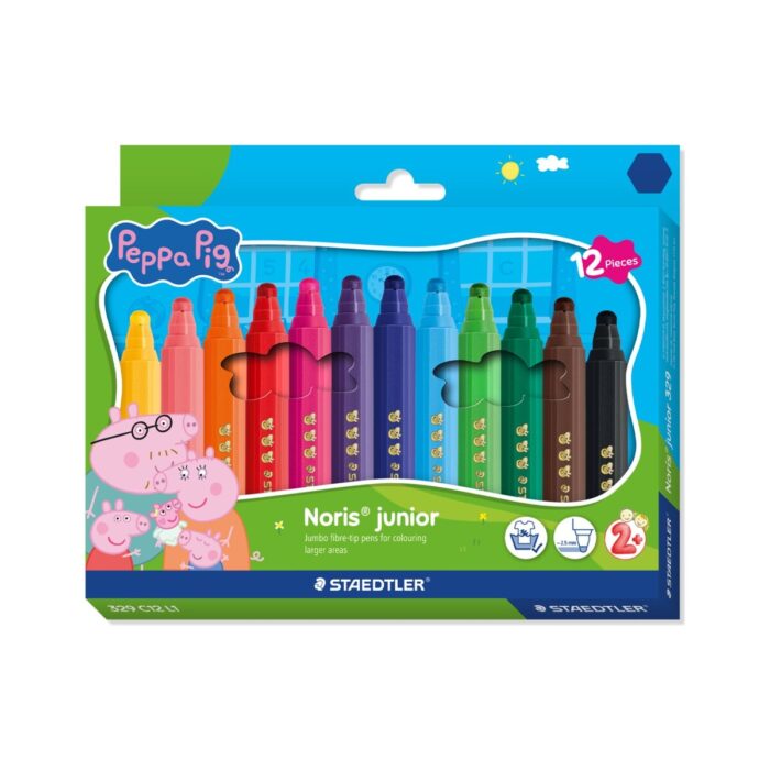 Флумастри Staedtler Nj Peppa Pig 329, 12 цвята Флумастри Staedtler Nj Peppa Pig 329, 12 цвята