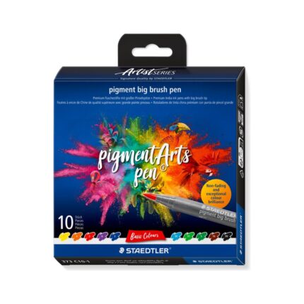 Флумастри Staedtler Pigment Big Brush, 10 цвята, 373 C10-1