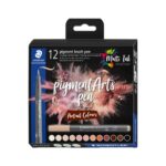 Флум. Staedtler Pigment Brush 371, 12 телесни цветове