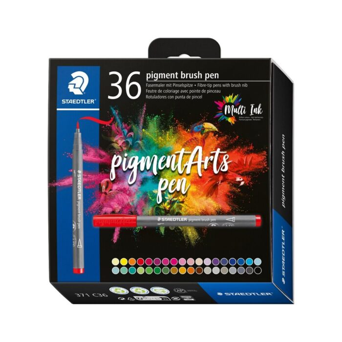 Флумастри Staedtler Pigment Brush 371, 36 цвята Флумастри Staedtler Pigment Brush 371, 36 цвята