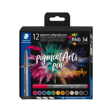 Калигр. флумастри Staedtler Pigment 375, 12 цвята