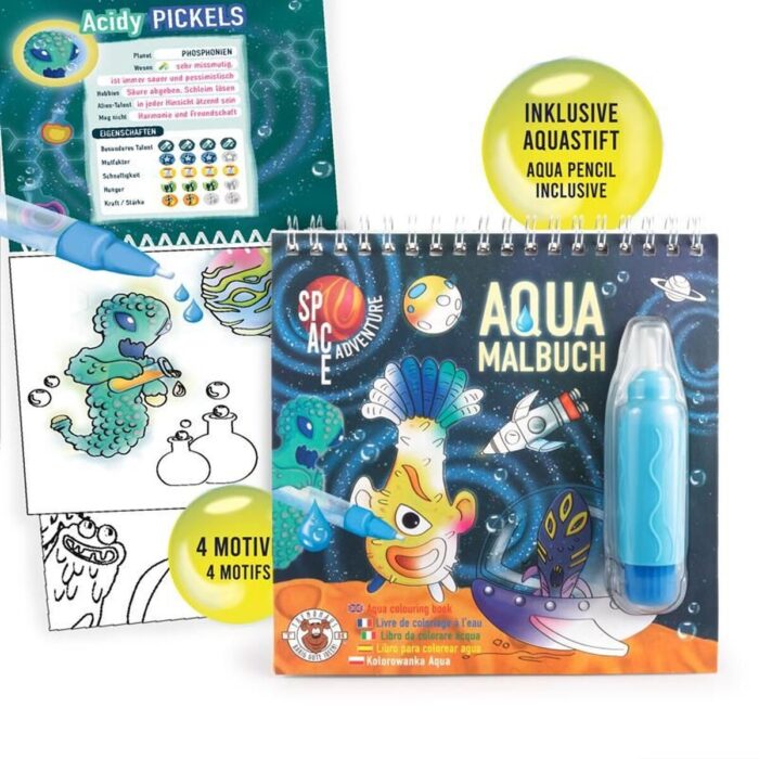 Книжка за оцветяване с вода Trendhaus Space Adventure Книжка за оцветяване с вода Trendhaus Space Adventure
