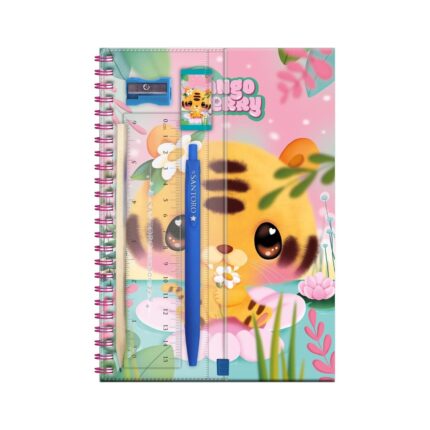 Комплект Bangoberry Stationery, 6 части, Tiggy Tiger