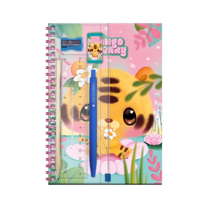 Комплект Bangoberry Stationery, 6 части, Tiggy Tiger Комплект Bangoberry Stationery, 6 части, Tiggy Tiger