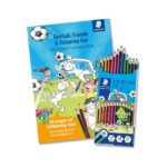 Комплект моливи Staedtler NC 185,12 цв с книжка за оцветяване