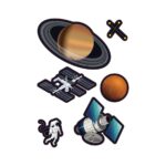 Комплект плакат със стикери Creative, Universe
