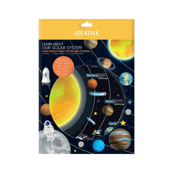 Комплект плакат със стикери Creative, Universe Комплект плакат със стикери Creative, Universe