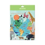 Комплект плакат със стикери Creative, World