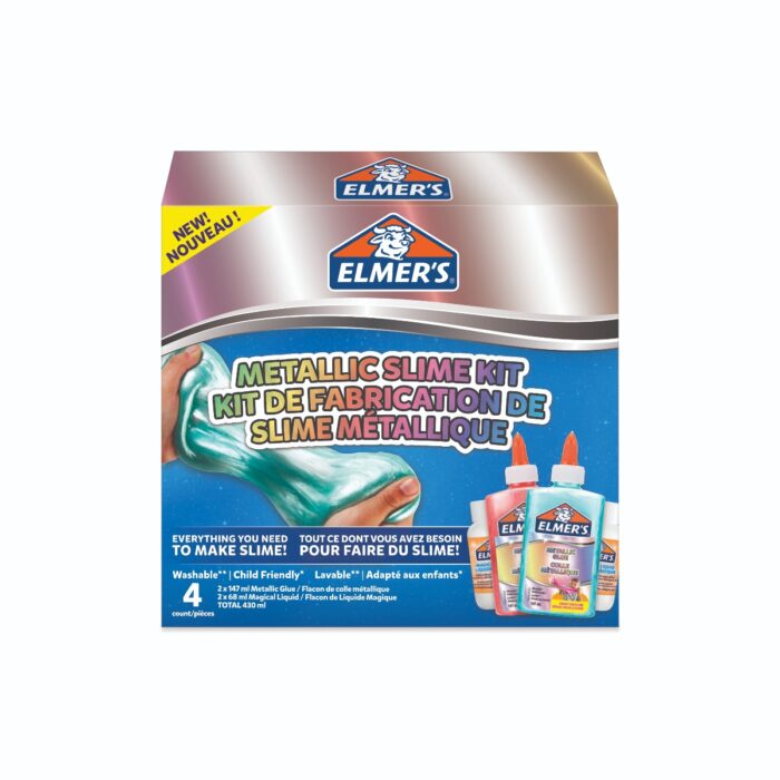 Комплект за слайм Elmers, металикови цветове Комплект за слайм Elmers, металикови цветове