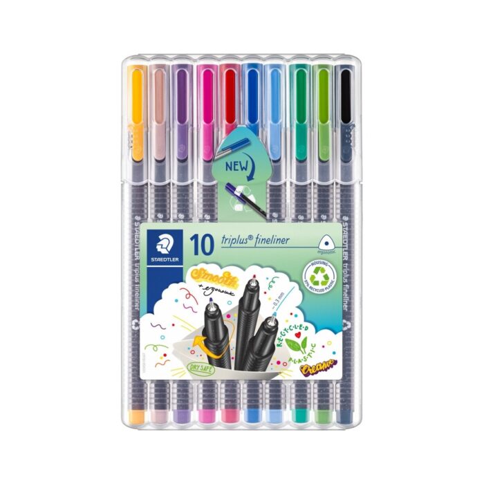 Комплект тънкописци Staedtler 334, 10 цвята в кутия Комплект тънкописци Staedtler 334, 10 цвята в кутия