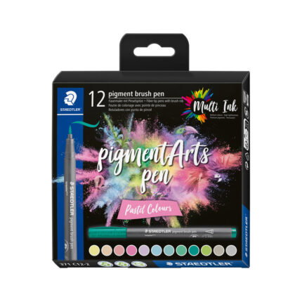 Маркери Staedtler Pigment Arts 371, 12 цвята, 371 c12-2