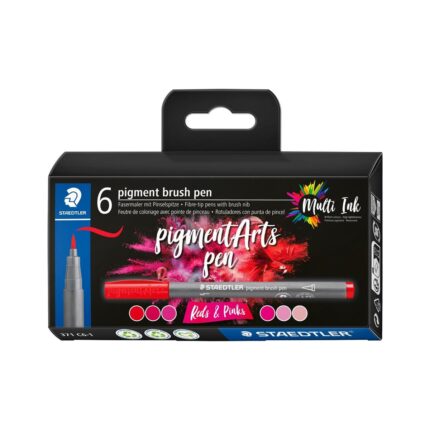 Маркери Staedtler Pigment Arts 371, 6 цвята, 371 c6-1