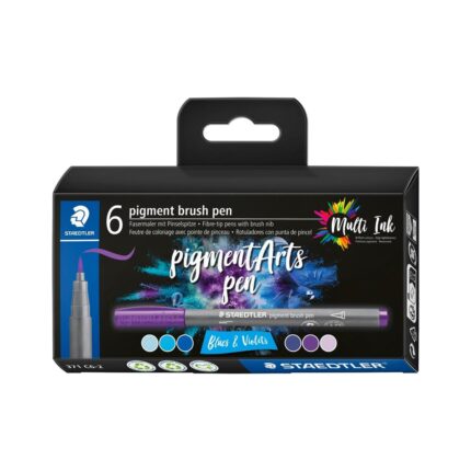 Маркери Staedtler Pigment Arts 371, 6 цвята, 371 c6-2
