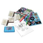 Творческа раница Stitch с 10 миещи се флумастера 4 печата и 30 стикера