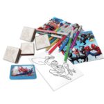 Творческа раница Spiderman с 10 миещи се флумастера, 4 печата и 30 стикера - Image 2