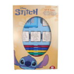 Творчески комплект Stitch със 7 цветни флумастера и 4 печата