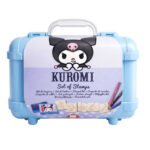 Арт куфарче Kuromi с 10 цветни молива 5 печата и пъзел стикери за декорация