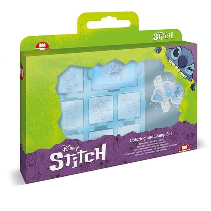 mp7134 Комплект за творчество Stitch със 7 печата 3 флумастера и бележник за рисунки