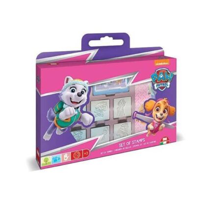 Комплект за творчество Paw Patrol Girl със 7 печата, 3 флумастера и бележник за рисунки