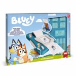 Комплект за създаване на стикери Bluey с 12 флумастери 50 стикери 7 печата и книжка за оцветяване