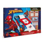 Комплект за създаване на стикери Spiderman с 12 флумастери 50 стикери 7 печата и книжка за оцветяване