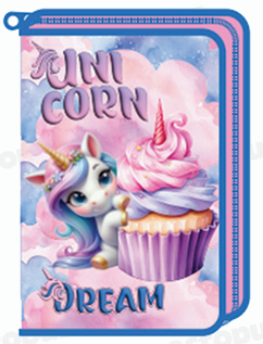 Несесер Octopus, 1 цип, 2 прегради, с аксесоари, Unicorn Dream Несесер Octopus, 1 цип, 2 прегради, с аксесоари, Unicorn Dream