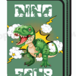Несесер Octopus, 1 цип, 2 прегради, с аксесоари, Dino green